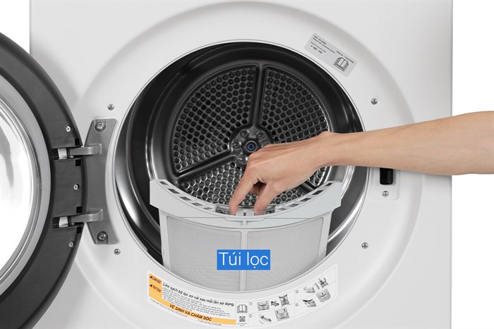Tháp giặt sấy LG WashTower Inverter giặt 14 kg - sấy 10 kg WT1410NHE